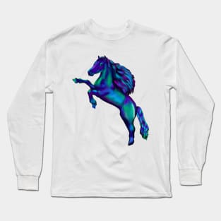 Pony - sparkly, glittery, magical, horse with flowing mane Long Sleeve T-Shirt